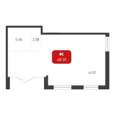 Помещение, 48.9 м²