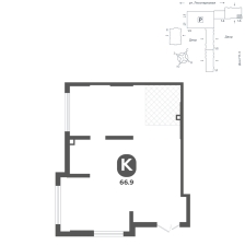 Помещение, 66.9 м²